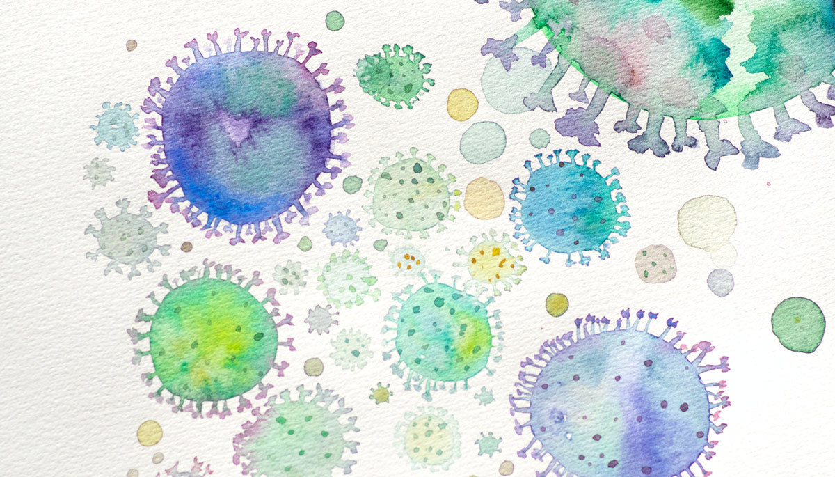 Painting of bacteria