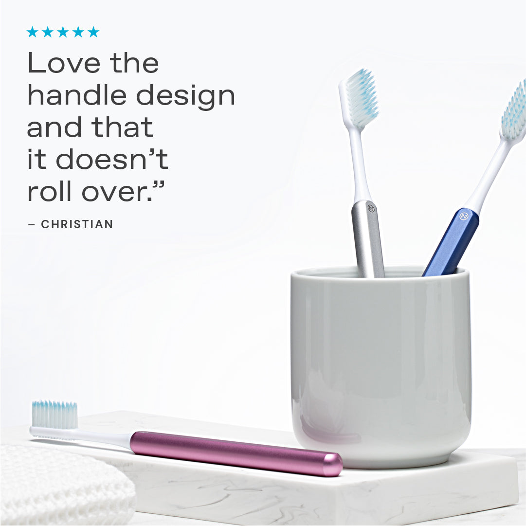 "Love the handle design and that it doesn't roll over." – Christian