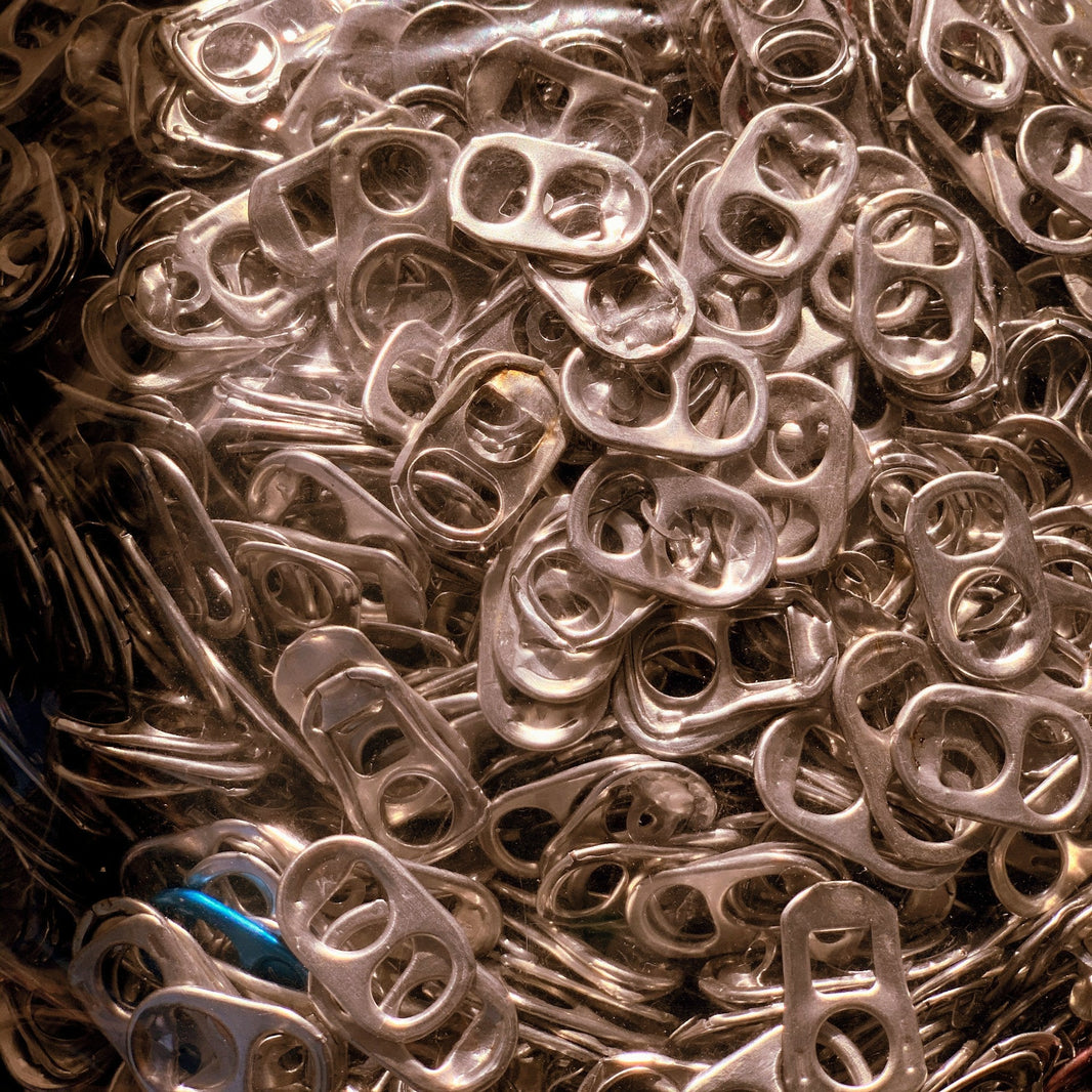 Tabs from Aluminum cans