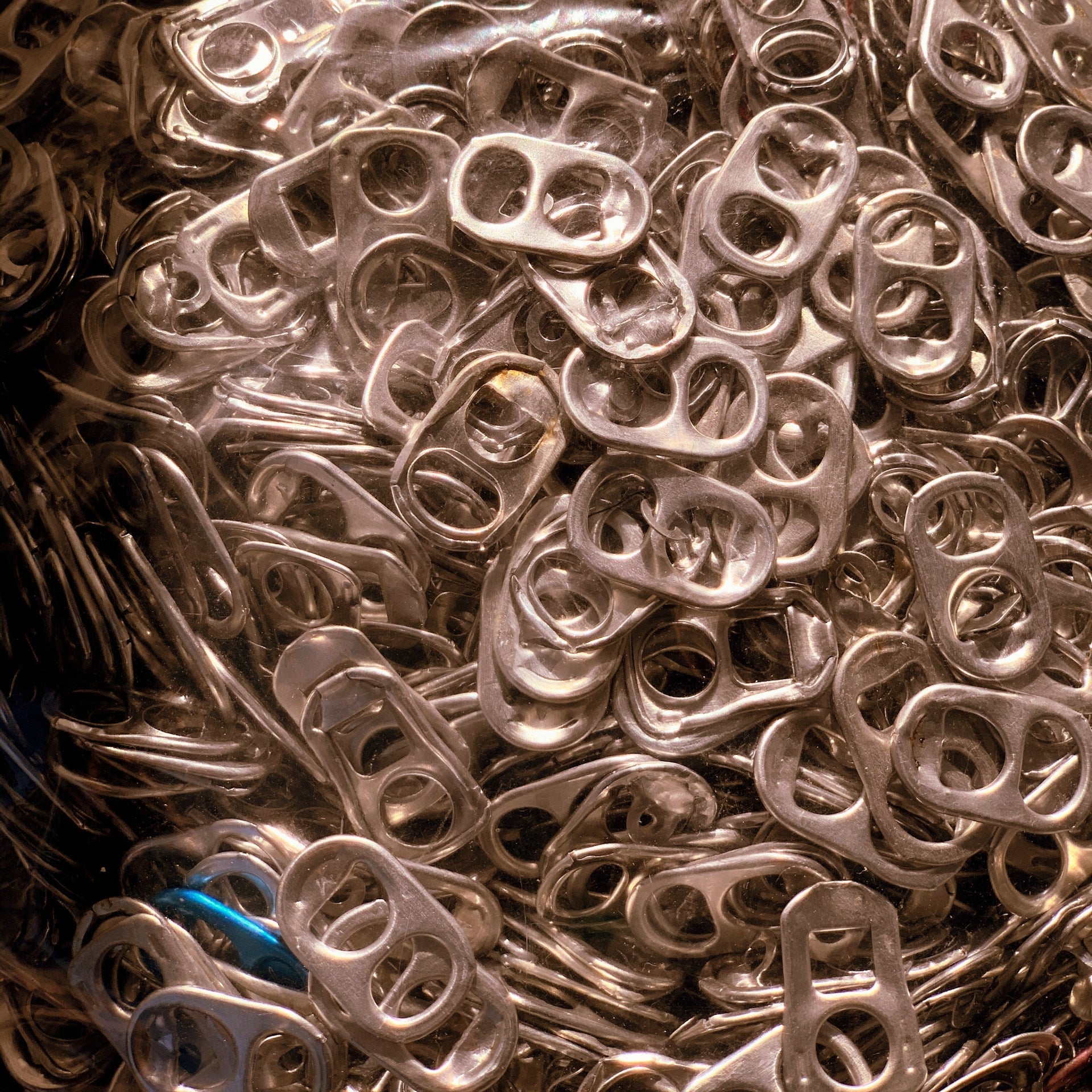 Tabs from Aluminum cans