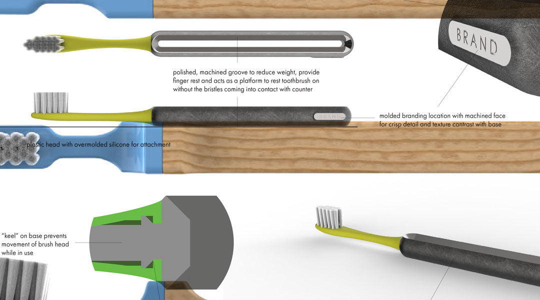 Image of toothbrush design renderings