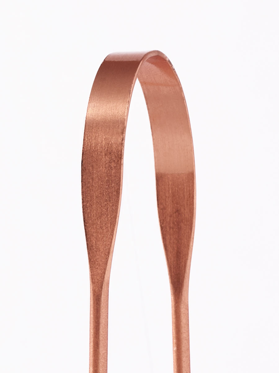 Nada’s 100% Pure Copper Tongue Scraper with a One-motion U-curve