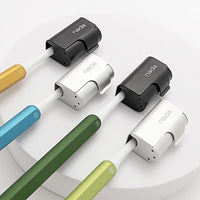 Silver and Black Nada Eco-friendly Aluminum Toothbrush Travel Covers