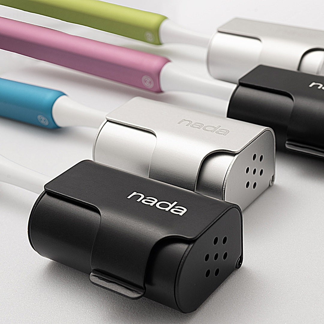Closeup photo of Nada Toothbrush Travel Covers with ventilation