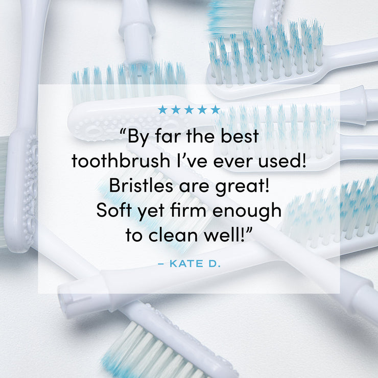 Nada Toothbrush Heads with Quote