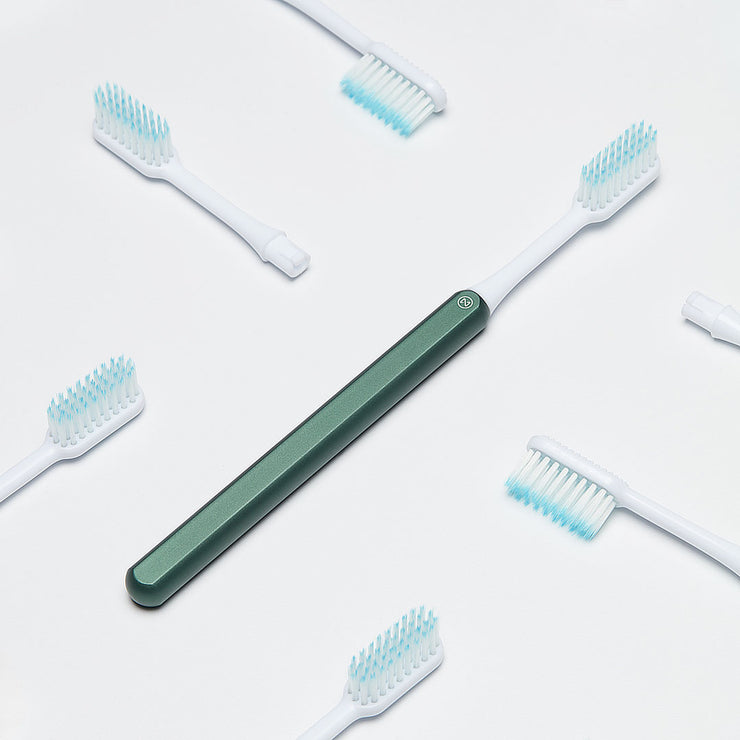 Green Nada Toothbrush with recyclable toothbrush heads