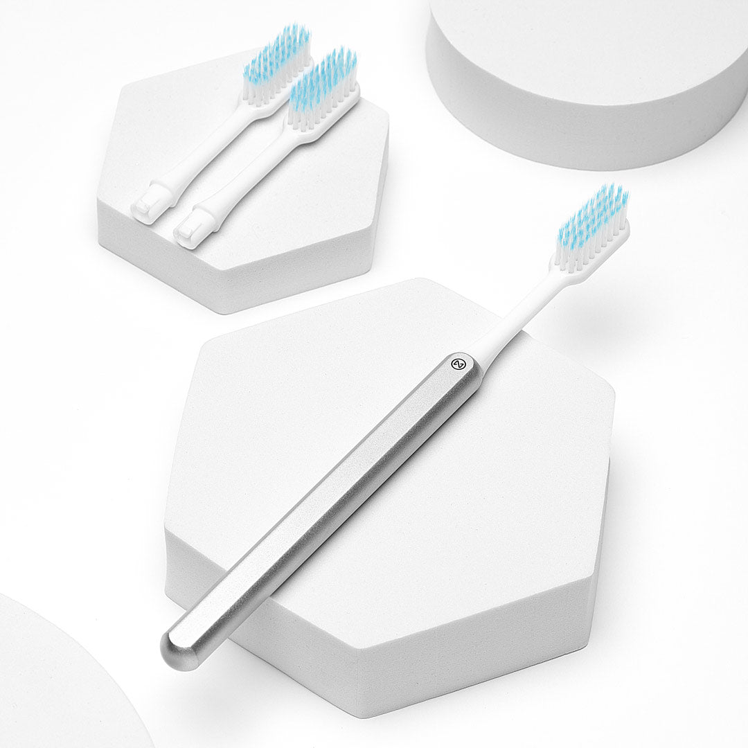 Toothbrush Hanlde Aluminum handle = Eco Friendly Toothbrush – Nada Toothbrush