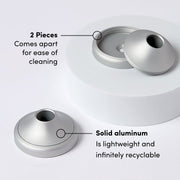 Nada Aluminum Toothbrush Stand with product description