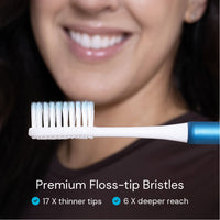 Nada Eco-friendly Toothbrush comes with Soft, Floss-tip Bristles that are 17 times thinner at the tip and reach 6 times deeper than traditional flat-trimmed bristles