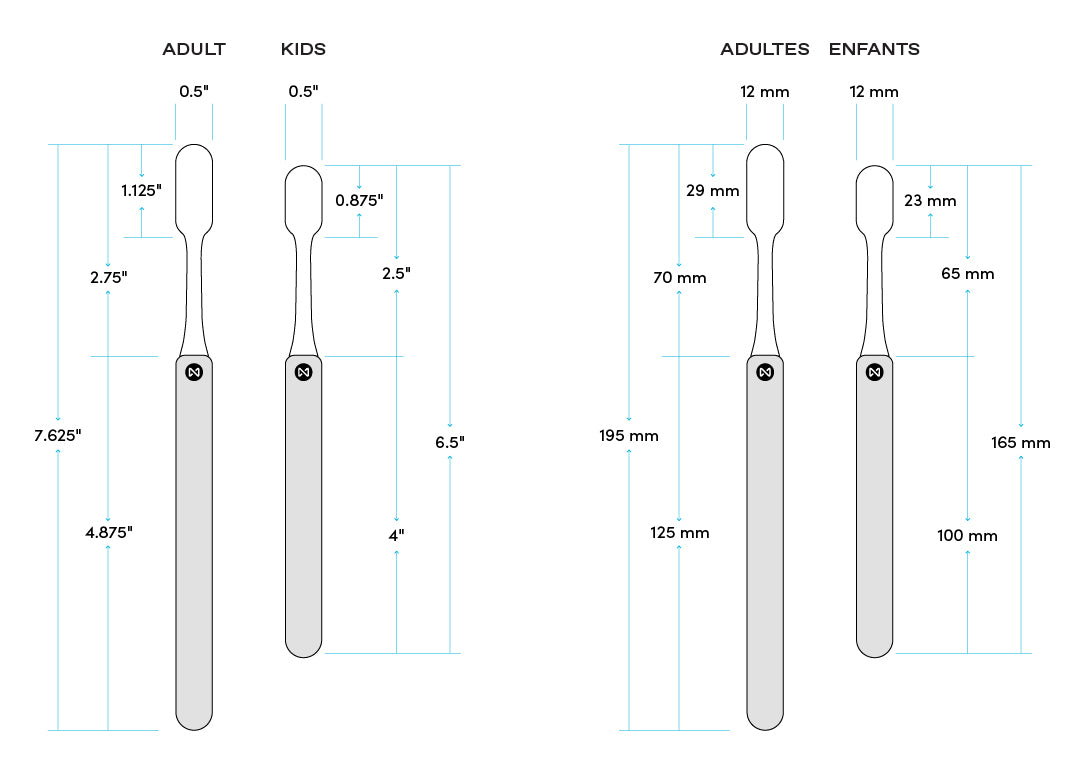 Nada Toothbrush Dimentions