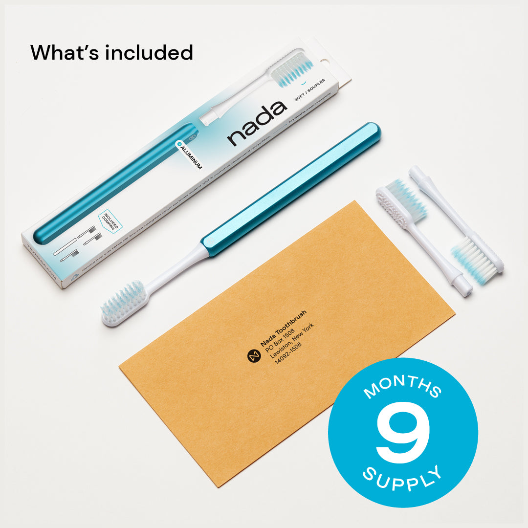 Nada Toothbrush Starter Set – 9 Months Supply