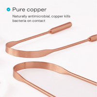 Nada’s Pure Copper Tongue Scraper is Naturally antimicrobial, killing bacteria on contact