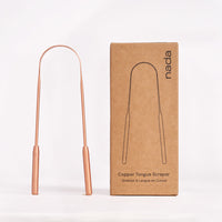 Nada 100% Copper Tongue Scraper with Kraft Paper recycled packaging