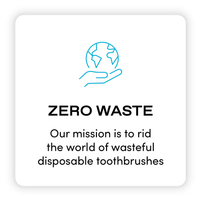 Nada is a zero plastic waste toothbrush – our mission is to rid the world or wasteful disposable toothbrushes